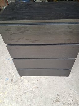 Ikea komoda Malm 4 zásuvky černá - 2