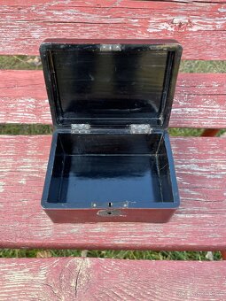 Retro pokladnice šperkovnice ručně malovaná - 2