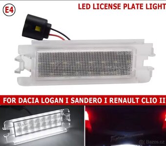 Nove podsvetleni SPZ Clio, Dacia, Sandero - 2