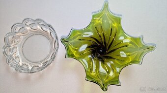 Skleněná mísa - hutní sklo - 2