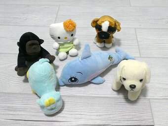 HRAČKY MIX PLYŠOVÉ 6 kusů - 2