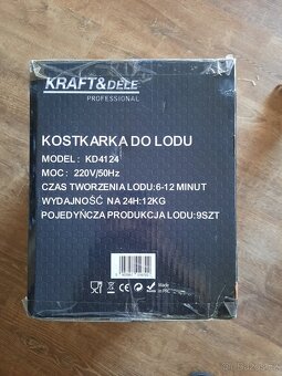 Přenosný kompaktní výrobník ledu 1,2 L nádrž 220V KD4124 - 2
