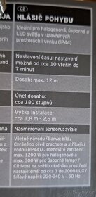 Pohybový spínač - venkovní/vnitřní - NOVÝ - 2