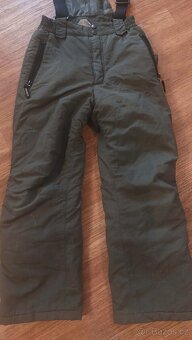 Khaki teplé oteplovačky vel. 140 - 2