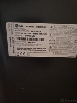 Prodám LG televizi + set top box - 2