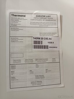 Plynovy atmosférický kotel Therm 20 cxe.aa - 2