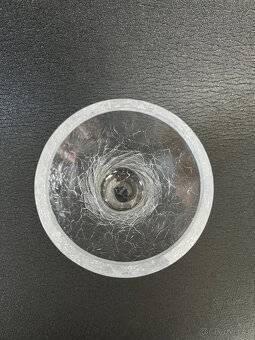 Ruckl Křišťálová váza 15 cm, čiré krakelované sklo - 2