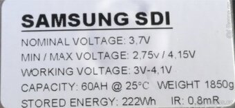 Baterie Li-Ion z BMW i3 Samsung SDI - 2