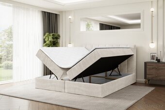 Boxbed Boxspring 3 barvy Bella 160/ 180x200cm Nová - 2