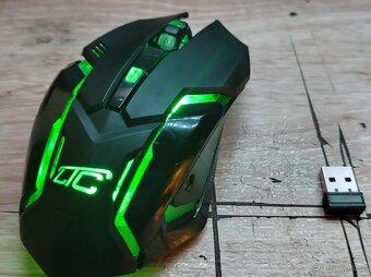 Bezdrátová RGB Dobíjecí BT Myš - 2
