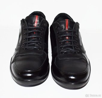 Černé kožené sneakers, zn. PRADA, vel. 42 - 2