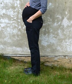 Černé těhotenské kalhoty Yessica vel. 44 - 2