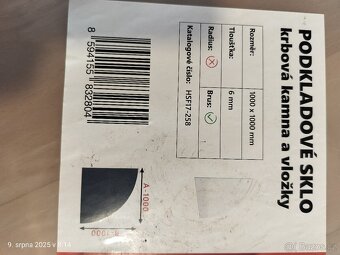Podkladové sklo pod kamna - 2