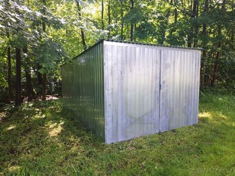 Plechová garáž 3x5 druhe jakosti - 2