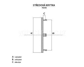 Středová krytka ALU disků VW bez loga - 2