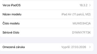 Apple iPad Air, M2, 128 GB, záruka - 2