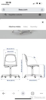 Dětská otočná židle IKEA - 2