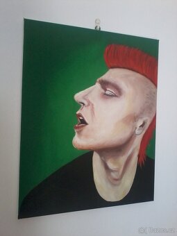 Temperová maľba PUNK . 350 € - 2