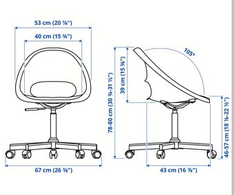 Kancelářská židle Ikea - 2