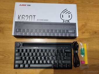 Mechanická bezdrátová klávesnice Ajazz K620T - modré switche - 2