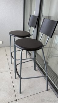 Barová židle 2x černá - 2