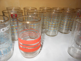 Retro skleničky - 1 dc - 24x - 2