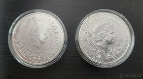 2ks Ag(4oz)mincí, Český lev,2019,2021 - 2