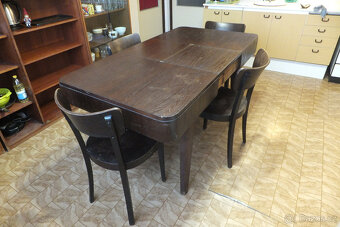 Prodám jídelní stůl a židle zn. THONET - 2