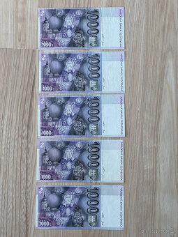 Slovenské bankovky 1000 SK rok 1997 séria G - 2
