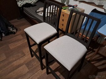 Ikea barové židle stoličky Ekedalen s opěrkou - 2