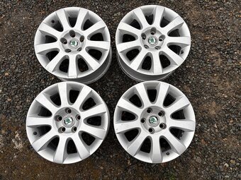 Alu original sada disku Škoda 5x112 7J ET37 R16 - 2