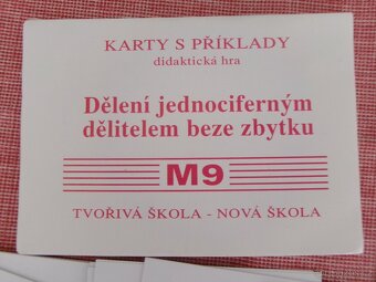 Karty s příklady - Dělení jednociferným dělitelem. - 2