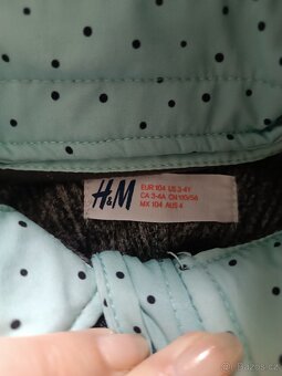 Softshellová bunda H&M - velikost 104 - 2