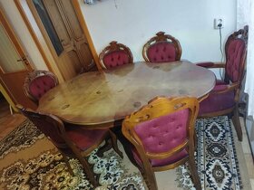 Jídelní Italská sestava , masiv Anglický dub - 2