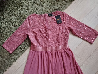 Šaty vel.XL MIUSOL starorůžové N.O.V.É. - 2