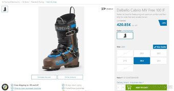 DALBELLO CABRIO MV FREE 100 IF skialp freeride lyžárky,nové - 2