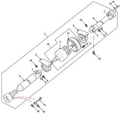 Uložení kardanu - ložisko kardanu LAND ROVER FREELANDER - 2