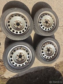 Prodám sadu disků 6,5Jx16H2 ET55 + zimní pneu 205/50/R16 - 2