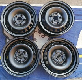Ocelové/Plechové disky 15 5X112 J6.0 ET43 Škoda VW Seat - 2