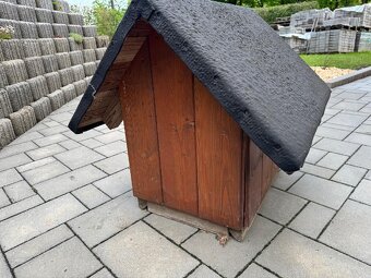 Zateplená bouda kočka/pejsek z masivního smrku - 2