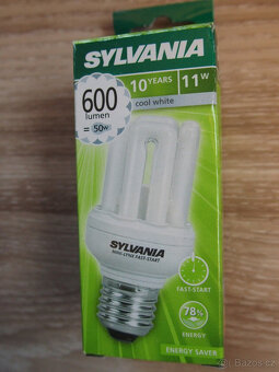 Sylvania kompaktní mini-zářivka 11W 4000K E27 18ks - 2