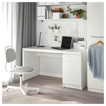 Psací stůl bílá, Malm, Ikea - 2