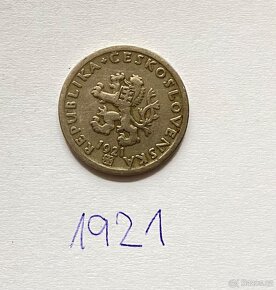 MINCE 20h 1921 ČESKOSLOVENSKÁ REPUBLIKA - 2