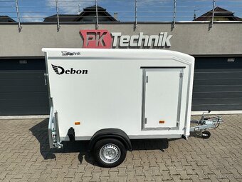 Nebržděný skříňový přívěs DEBON C255 U, 750 kg, bílý - 2