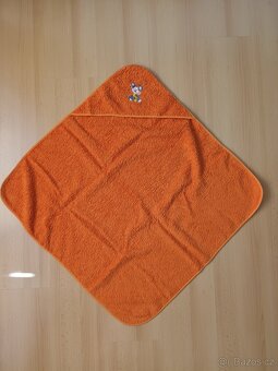 Dětský oranžový froté set myška - 2