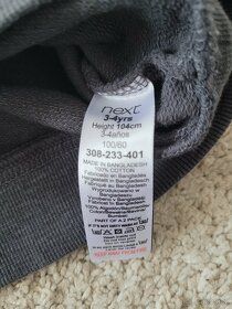 Tmavěšedá unisex mikina 104 - 2