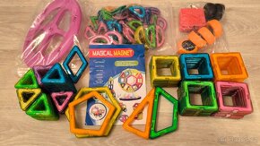 Nová populární magnetická stavebnice sada 168 dílků - 2