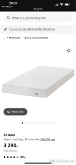 Matrace IKEA ÅBYGDA 80x200 - 2