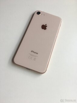 IPHONE 8 GOLD / 64GB / TOP STAV / NOVÁ BATERIE 100% - 2