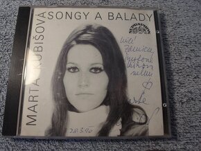CD + Podpis - Marta Kubišová - Songy a Balady. - 2